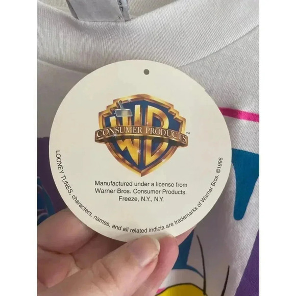 Deadstock Single Stitch Warner Brothers Tweety‎ Bird T-Shirt XL 90’s NWT 0302 - Picture 8 of 15